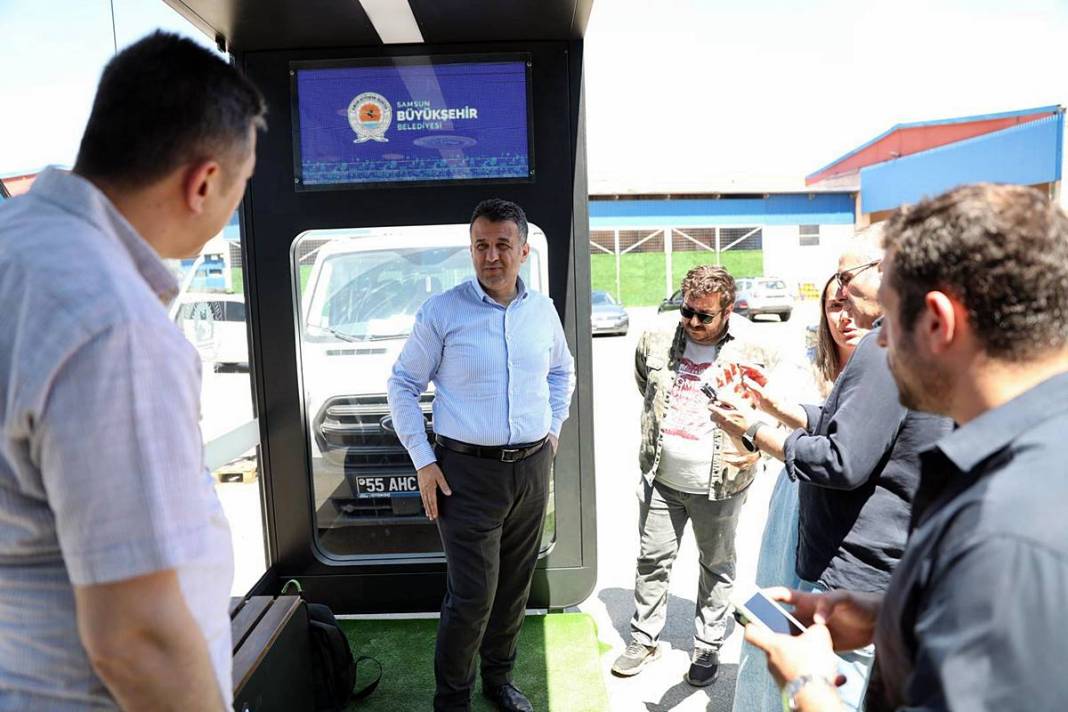 Otobüs beklemek hiç bu kadar 'cool' olmamıştı! Samsun'a dijital duraklar geliyor 6